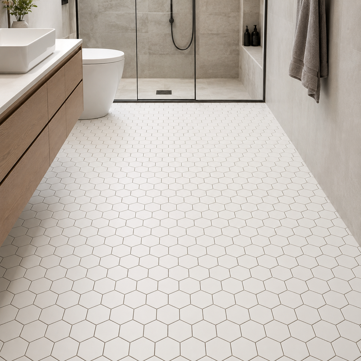 Thassos 4" Hexagon Marble Mosaic Tile