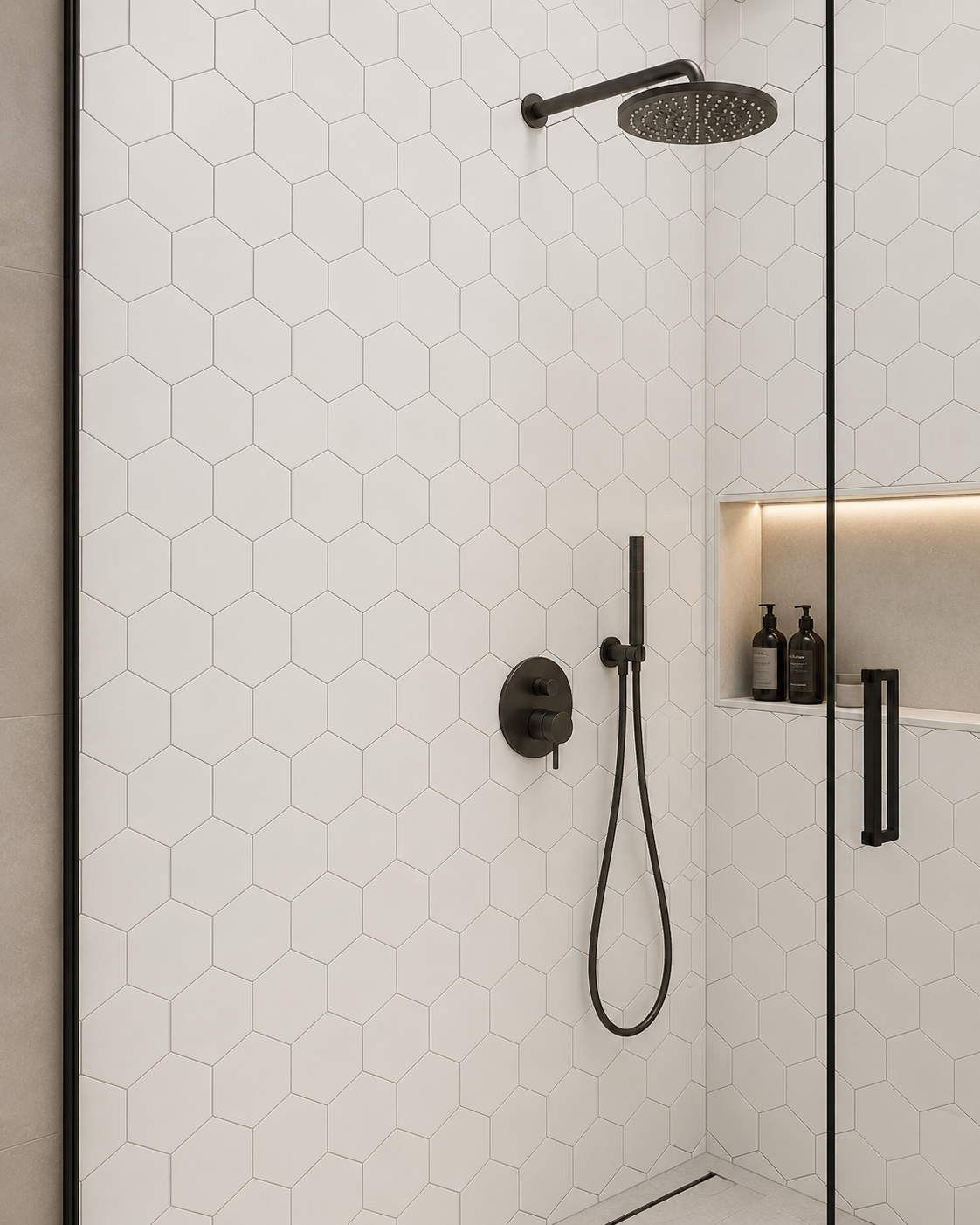 Thassos 4" Hexagon Marble Mosaic Tile