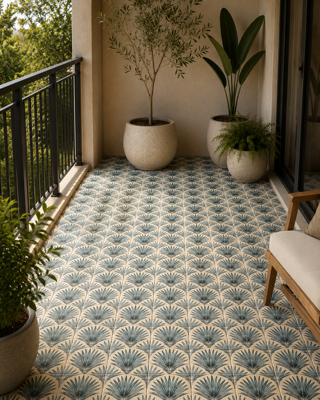 Scallop Travertine Venato Mosaic Tile