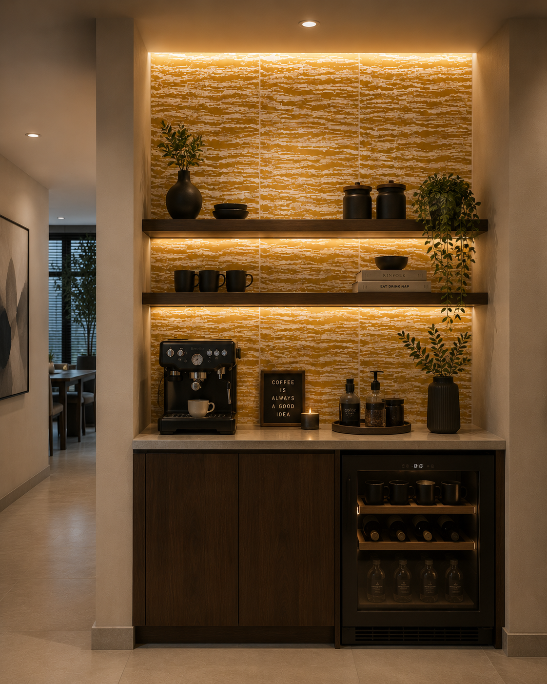 Dore Waves White Marble Decorative Tile