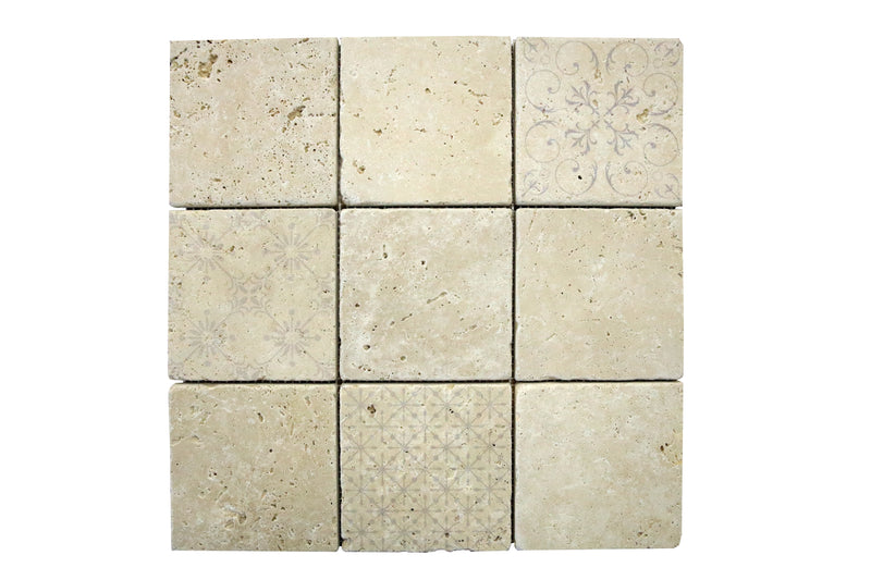 Art Mix Ivory Travertine Mosaic Tile